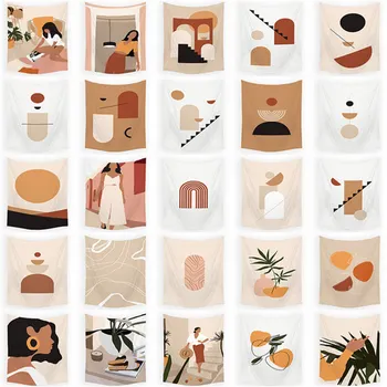 Creative Woman Simple Geometry View Peach Skin Background Tapestry Digital Printing Decorative Cloth
Creative Woman Simple Geometry View Peach Skin Background Tapestry Digital Printing Decorative Cloth
