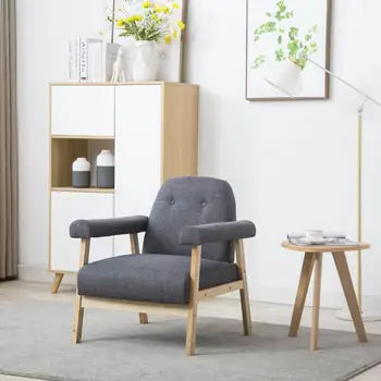 New Arrival Modern Fabric Armchair Dark Gray 69 x 69 x 75 cm For Bedroom Living Room Garden Decor Soft Chair Waterproof
New Arrival Modern Fabric Armchair Dark Gray 69 x 69 x 75 cm For Bedroom Living Room Garden Decor Soft Chair Waterproof