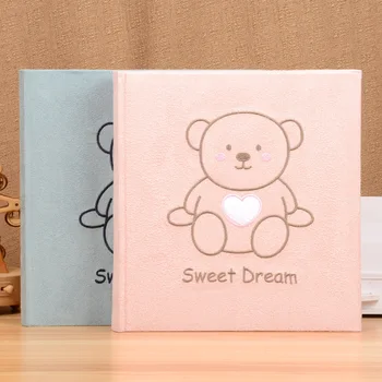 Cute 6-inch Photo Album 30 Pages Centerfold DIY Creative Scrapbook Flannelette Cover 120 Photos for Wedding-Memo Baby Girl Gift
Cute 6-inch Photo Album 30 Pages Centerfold DIY Creative Scrapbook Flannelette Cover 120 Photos for Wedding-Memo Baby Girl Gift