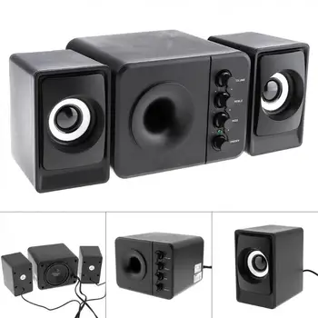 Computer Speaker Surround Sound Mini Subwoofer Music Speaker for Laptop Notebook PC Phone Stereo USB 2.1 Loudspeaker
Computer Speaker Surround Sound Mini Subwoofer Music Speaker for Laptop Notebook PC Phone Stereo USB 2.1 Loudspeaker