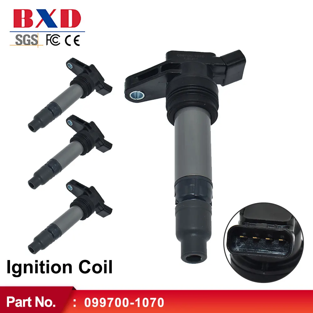

BAIXINDE 4PCS Genuine Ignition Coil 099700-1070 6G9N12A366 For 07-14 VOLVO S60 V60 II V70 III S80 II XC60 XC70 II XC90 I 3.2L T6