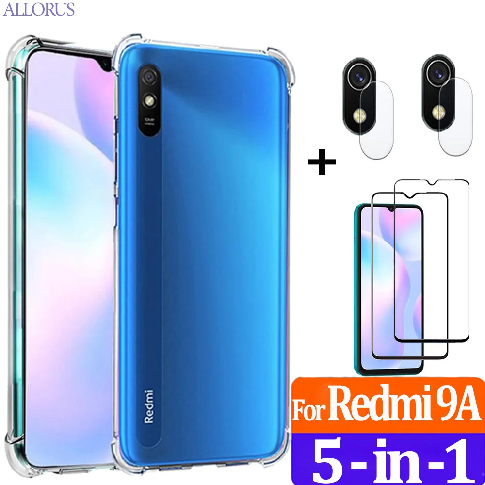 чехол для телефонов Xiaomi Redmi 9A Силиконовый ударопрочный чехлы Redmi9A Прозрачный
