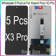 Ensemble écran tactile LCD, pour Xiaomi POCO X3 Pro, 5 pièces/lot, vente en gros=