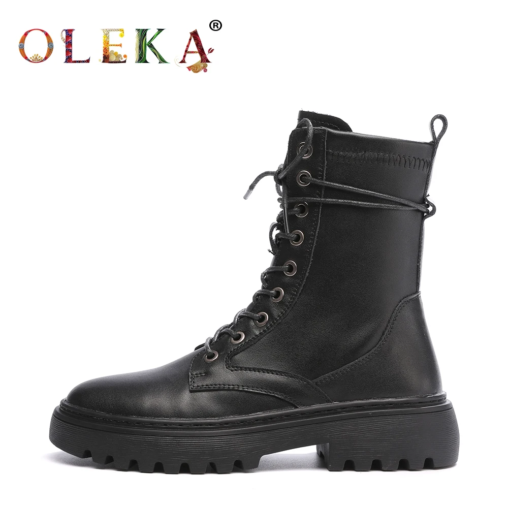 OLEKA Mid-calf Winter Fur Boots Platform Metal Decoration Round Toe Winter Boots Women Leisure Style Motorcycle Boots New
OLEKA Mid-calf Winter Fur Boots Platform Metal Decoration Round Toe Winter Boots Women Leisure Style Motorcycle Boots New