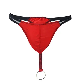 Metal Ring Thongs Men Low Waist G-string Underwear Comfortable Breathable Seamless Charm Briefs Tanga Hombre Man Sexy Underpants
Metal Ring Thongs Men Low Waist G-string Underwear Comfortable Breathable Seamless Charm Briefs Tanga Hombre Man Sexy Underpants