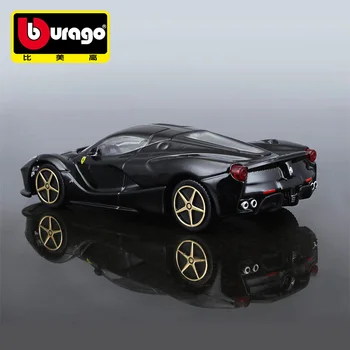 

Bburago 1:43 laFerrari black yellow Alloy Racing Convertible alloy car model simulation car decoration collection gift toy