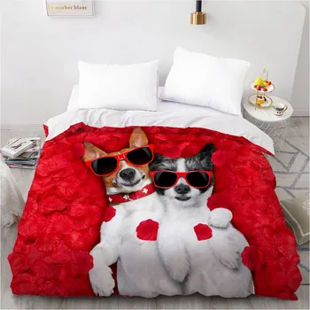 3D Printed Custom Design Duvet Cover Quilt Comforter Blanket Case Covers Bedding Set Animal Pet Dog Red Home Textile 
3D Printed Custom Design Duvet Cover Quilt Comforter Blanket Case Covers Bedding Set Animal Pet Dog Red Home Textile