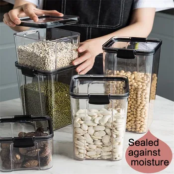 Multifunctional kitchen nut storage tanks grains fresh-keeping storage tanks airtight jars spices foods
Multifunctional kitchen nut storage tanks grains fresh-keeping storage tanks airtight jars spices foods