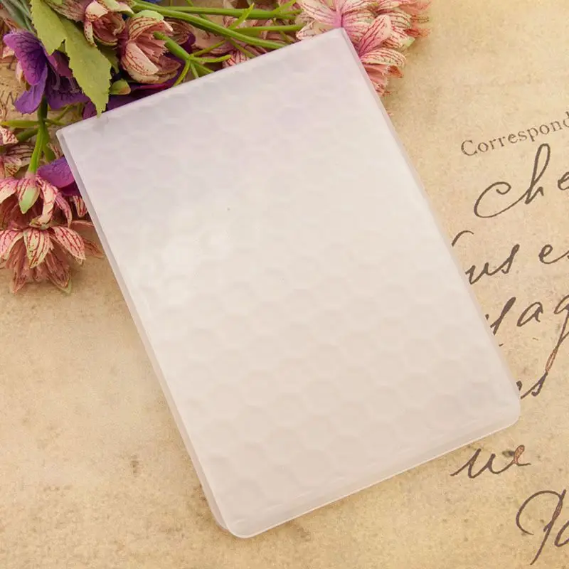 Plastic Embossing Folder Template DIY Scrapbook Photo Album Card Making Decoration Craft Hexagon 449E
Plastic Embossing Folder Template DIY Scrapbook Photo Album Card Making Decoration Craft Hexagon 449E