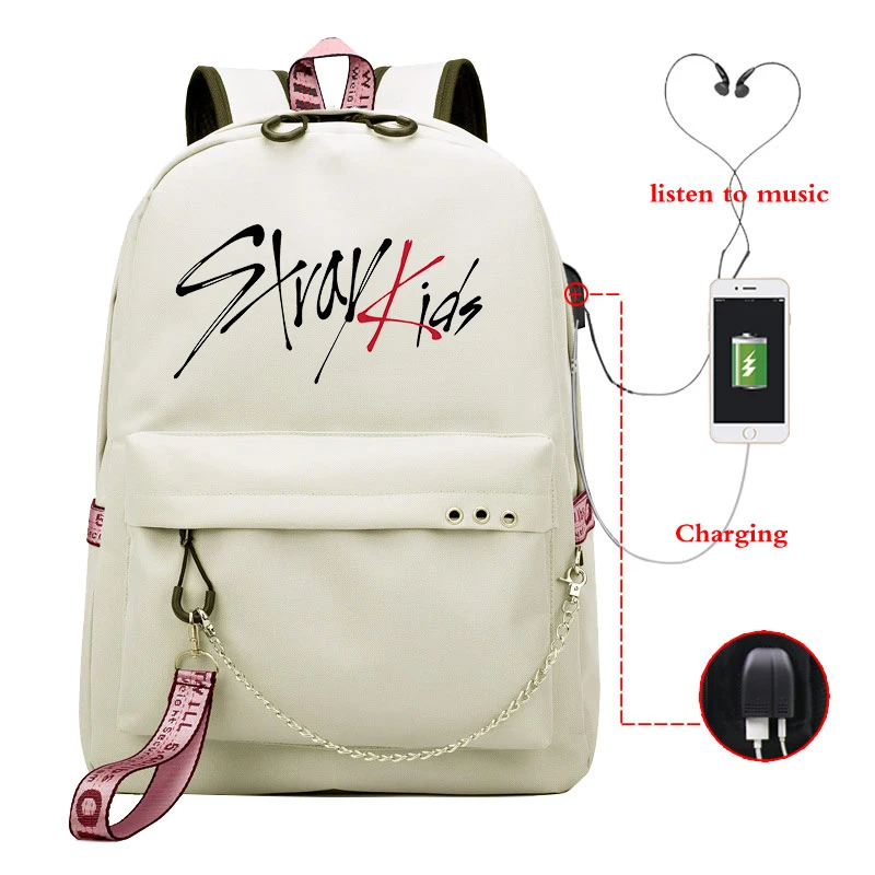 Детский холщовый рюкзак Stray женский корейский в стиле Kpop Kawaii дорожный школьный с