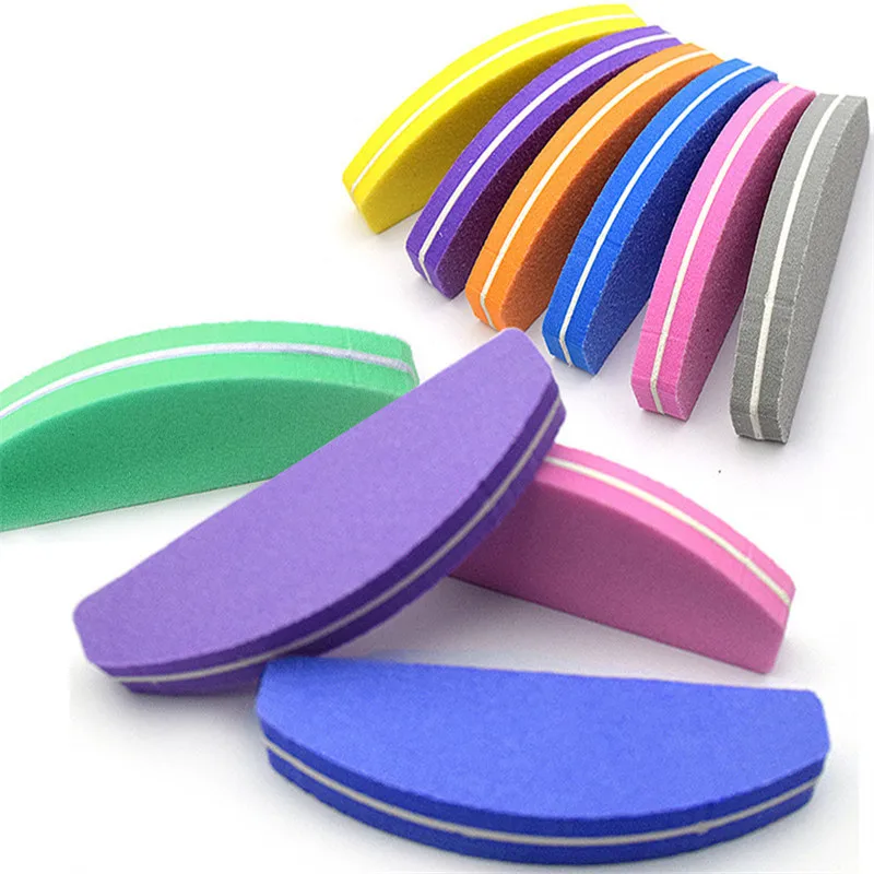 5Pcs Half Moon Nail File 100/180 Sponge Mini Nail Buffer Block Files For UV Gel Polish Colorful Manicure Sanding Nail Art Tool
5Pcs Half Moon Nail File 100/180 Sponge Mini Nail Buffer Block Files For UV Gel Polish Colorful Manicure Sanding Nail Art Tool