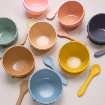 Baby Feeding Tableware Set 45° Leak-Proof Bowl With Suction Cup Soft Silicone Spoon Slip Resistant Learning kids Plate
Baby Feeding Tableware Set 45° Leak-Proof Bowl With Suction Cup Soft Silicone Spoon Slip Resistant Learning kids Plate