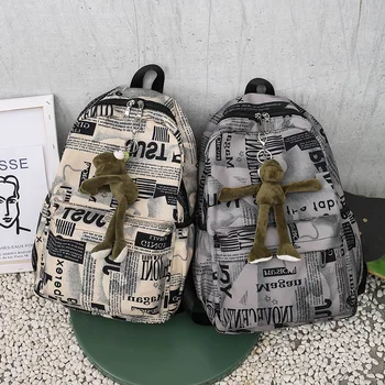 2020 Backpack Women Backpack Fashion Women Shoulder Bag Letters School Bag For Teenage Girl or Boy Men Backpacks Travel Bag
2020 Backpack Women Backpack Fashion Women Shoulder Bag Letters School Bag For Teenage Girl or Boy Men Backpacks Travel Bag