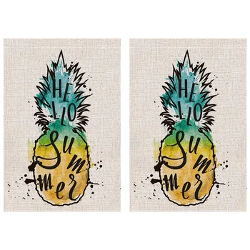 Big deal 2Pcs Burlap Garden Flag Summer Welcome Double Sided Yard Flags Decoration For Outdoor Party--Pineapple 
Big deal 2Pcs Burlap Garden Flag Summer Welcome Double Sided Yard Flags Decoration For Outdoor Party--Pineapple