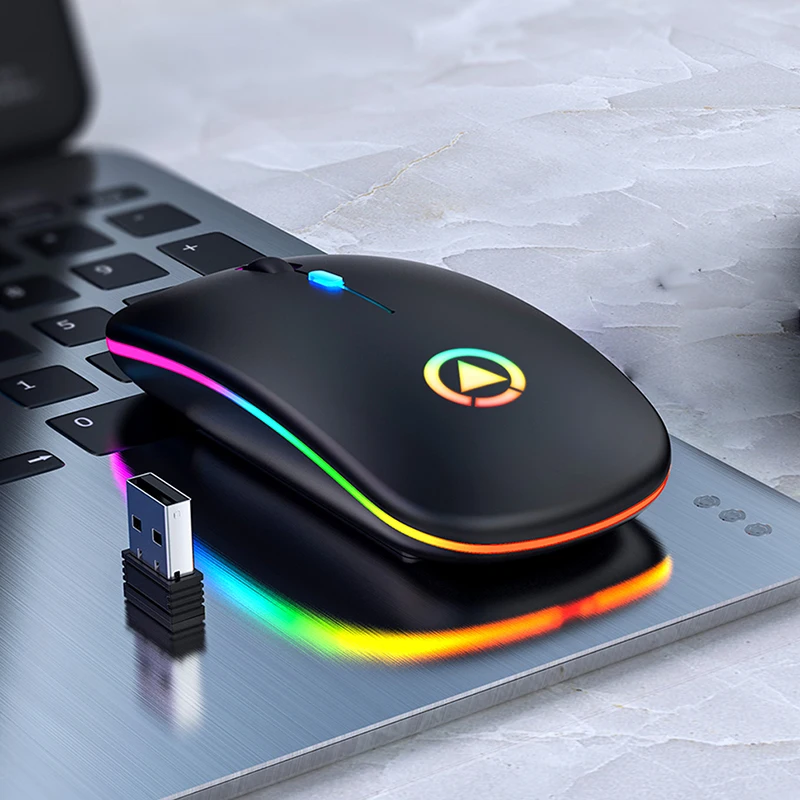 Wireless Mouse RGB Mouse Wireless Rechargeable Computer Mause Silent Ergonomic LED Mice USB optical Backlit Mouse for laptop PC
Wireless Mouse RGB Mouse Wireless Rechargeable Computer Mause Silent Ergonomic LED Mice USB optical Backlit Mouse for laptop PC