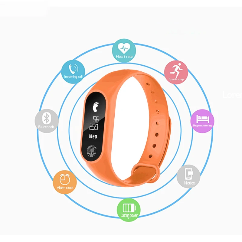 Sport Smart Watch M2 Band Heart Rate Monitor Pedometer Alarm Clock Fitness Tracker IP67Waterproof Smart Bracelet for IOS Android
Sport Smart Watch M2 Band Heart Rate Monitor Pedometer Alarm Clock Fitness Tracker IP67Waterproof Smart Bracelet for IOS Android
