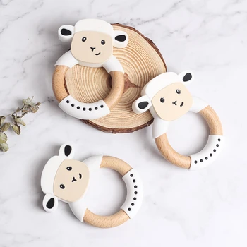 4PC silicone wool beech wood tooth ring Cute Baby Rattle Baby Pacifier toy Pendant
4PC silicone wool beech wood tooth ring Cute Baby Rattle Baby Pacifier toy Pendant