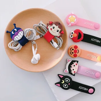 Silicone Mobile Phone Cable Winder Cartoon Earphone Cable Protector Cable Organizer For iPhone Samsung HUAWEI Xiaomi 
Silicone Mobile Phone Cable Winder Cartoon Earphone Cable Protector Cable Organizer For iPhone Samsung HUAWEI Xiaomi