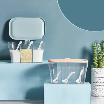 3-Grid Kitchen Transparent Salt Sugar Spice Seasoning Storage Box Container Condiment Bottle Jars Storage Box
3-Grid Kitchen Transparent Salt Sugar Spice Seasoning Storage Box Container Condiment Bottle Jars Storage Box