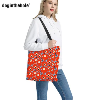 Doginthehole Eco Durable Womens Girls Canvas Shopping Reusable Bag Shoulder Bag Poppy Nordic Flower Tote Handbags Bolsa Feminina
Doginthehole Eco Durable Womens Girls Canvas Shopping Reusable Bag Shoulder Bag Poppy Nordic Flower Tote Handbags Bolsa Feminina