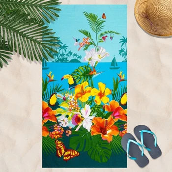 Wafer beach towel "Bahamas" 80x150 cm, multi-colored, 160g / m2, 100% cotton 3554381
Wafer beach towel "Bahamas" 80x150 cm, multi-colored, 160g / m2, 100% cotton 3554381
