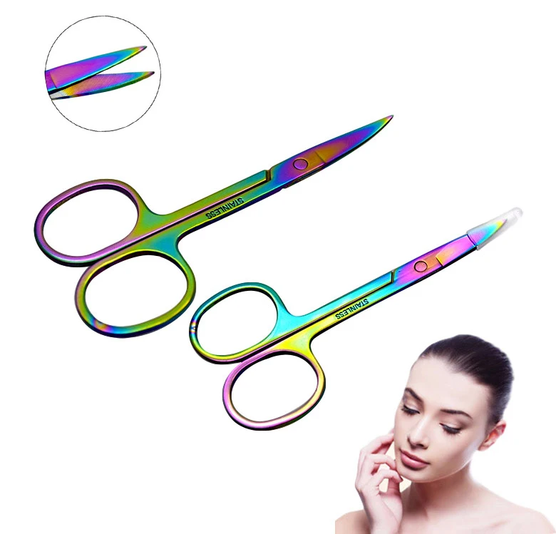 1 Pc Stainless Steel Nose Hair Trimmer Color Eyebrow Trimming Scissors Manual Nail Sissors Beard Trimmers Makeup Beauty Tools
1 Pc Stainless Steel Nose Hair Trimmer Color Eyebrow Trimming Scissors Manual Nail Sissors Beard Trimmers Makeup Beauty Tools