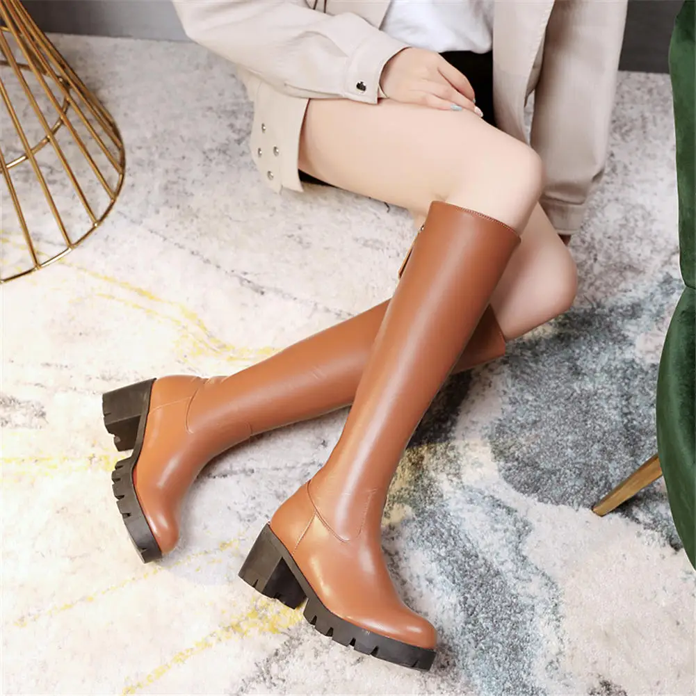 SARAIRIS New WINTER Plus Size 46 Square Heels non-slip Platform Knee High Boots Zip Up Women Shoes Woman Riding Boots Female
SARAIRIS New WINTER Plus Size 46 Square Heels non-slip Platform Knee High Boots Zip Up Women Shoes Woman Riding Boots Female