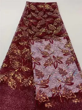 2020 New Design African Lace Fabric High Quality French Nigerian Lace Fabrics Embroidered Tulle Laces Fabric With Sequins DPA19 
2020 New Design African Lace Fabric High Quality French Nigerian Lace Fabrics Embroidered Tulle Laces Fabric With Sequins DPA19