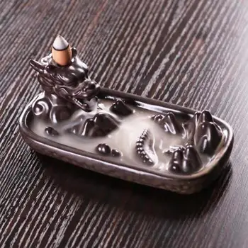 Tower Incense Ceramic Burner Fragrance Holder Backflow Censer Creative Aromatherapy Smoke Reflux Incense Stick Incense 
Tower Incense Ceramic Burner Fragrance Holder Backflow Censer Creative Aromatherapy Smoke Reflux Incense Stick Incense