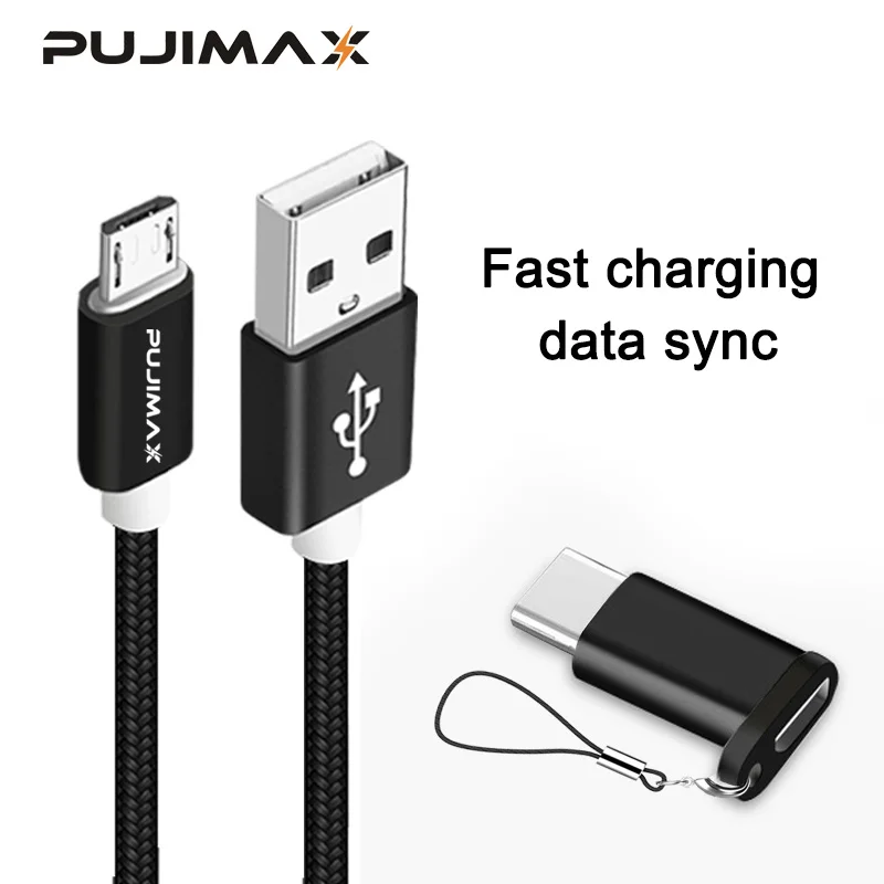 PUJIMAX Micro USB Cable with Adapter Fast Data Sync Charging For Samsung Huawei Xiaomi iphoneX Sync Charger cable and Converter
PUJIMAX Micro USB Cable with Adapter Fast Data Sync Charging For Samsung Huawei Xiaomi iphoneX Sync Charger cable and Converter