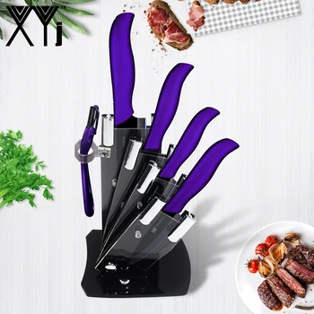 XYj Ceramic Kitchen Knife 6 Pieces Set Chef Kitchen Knive Anti-Bacteria Super Sharp Zirconium Blade ABS+TPR Handle With Sheath
XYj Ceramic Kitchen Knife 6 Pieces Set Chef Kitchen Knive Anti-Bacteria Super Sharp Zirconium Blade ABS+TPR Handle With Sheath