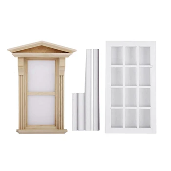 Miniature Wooden Window DIY Accessory for 1/12 Dollhouse & 1:12 Scale Wooden Miniature Dollhouse 12 Field Window Frame White 
Miniature Wooden Window DIY Accessory for 1/12 Dollhouse & 1:12 Scale Wooden Miniature Dollhouse 12 Field Window Frame White
