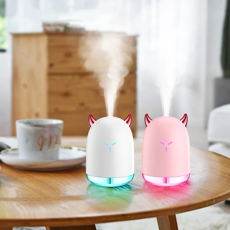 260ml Cartoon USB Air Humidifier Ultrasonic Aroma Diffuser with LED Lights Car Mist Maker Mini Portable Desktop Air Purifier
260ml Cartoon USB Air Humidifier Ultrasonic Aroma Diffuser with LED Lights Car Mist Maker Mini Portable Desktop Air Purifier