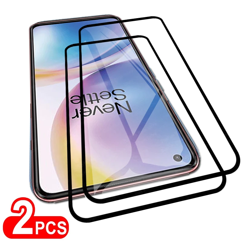 

2 PCS Tempered Glass for Oneplus Nord2 5G Full Cover Screen Protector Film For One Plus One+ Nord 2 CE N10 N100 N200 5G Glass