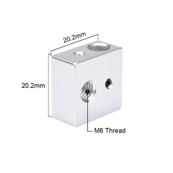 Reprap MK7 MK8 Block Aluminium Block Heater Block For Print Head Hotend For MK8 Extruder Heating Block 3D Printer Parts
Reprap MK7 MK8 Block Aluminium Block Heater Block For Print Head Hotend For MK8 Extruder Heating Block 3D Printer Parts