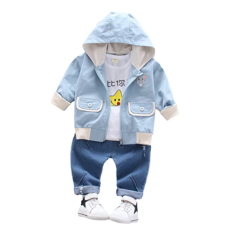 New Spring Autumn Baby Girl Clothes Children Boys Hooded Jacket T Shirt Pants 3 Piece Set Toddler Fashion Costume Kids Tracksuit
New Spring Autumn Baby Girl Clothes Children Boys Hooded Jacket T Shirt Pants 3 Piece Set Toddler Fashion Costume Kids Tracksuit