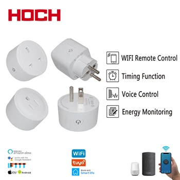 HOCH WIFI Socket US EU UK Energy Monitor Function Amart Plug Tuya Smart Life APP Control Works With Alexa Google Assistant
HOCH WIFI Socket US EU UK Energy Monitor Function Amart Plug Tuya Smart Life APP Control Works With Alexa Google Assistant