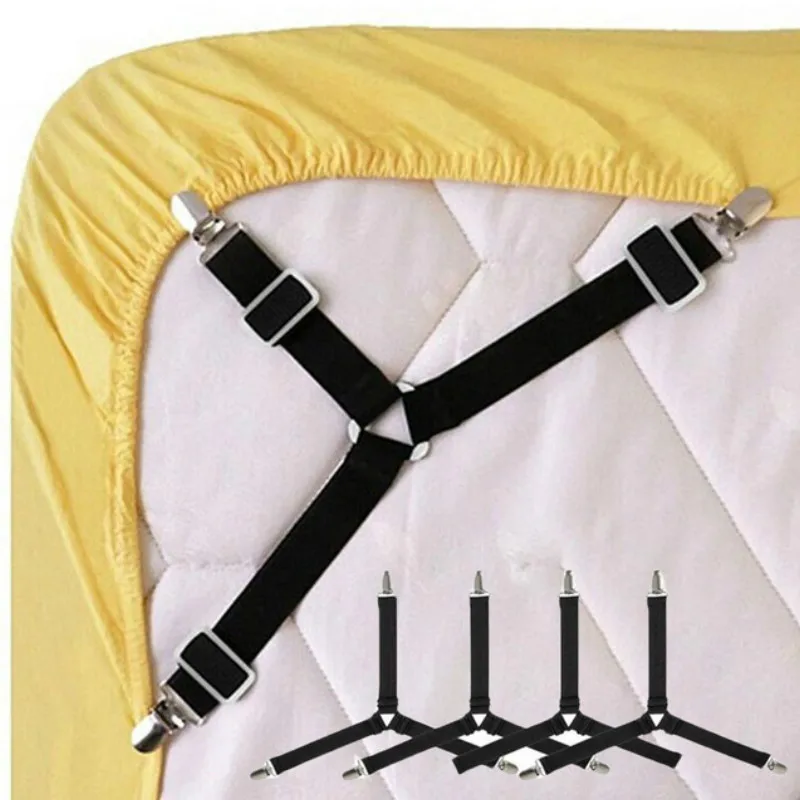 4PCS/Lot Adjustable Bed Sheet Clips Cover Grippers Holder Mattress Duvet Blanket Fastener Straps Fixing Slip-Resistant Belt
4PCS/Lot Adjustable Bed Sheet Clips Cover Grippers Holder Mattress Duvet Blanket Fastener Straps Fixing Slip-Resistant Belt