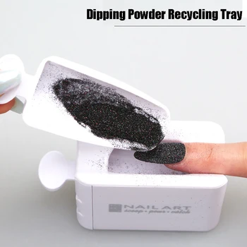Newest Portable Dipping Powder Magic Mirror Powder Recycling Tray White Nail Sequin Glitter Storage Box Manicure Tools 
Newest Portable Dipping Powder Magic Mirror Powder Recycling Tray White Nail Sequin Glitter Storage Box Manicure Tools