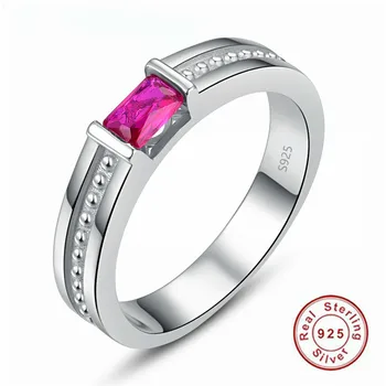 Embedded Rectangular Ruby 925 Sterling Silver Male Ring for Men Wedding and Engagement
Embedded Rectangular Ruby 925 Sterling Silver Male Ring for Men Wedding and Engagement