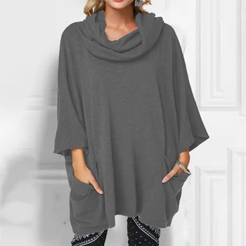 Solid Women Pullover Autumn Winter Basic Tops Tunic With Pocket Long Sleeve Daily Hooded Loose Casual Fashion Polyester
Solid Women Pullover Autumn Winter Basic Tops Tunic With Pocket Long Sleeve Daily Hooded Loose Casual Fashion Polyester