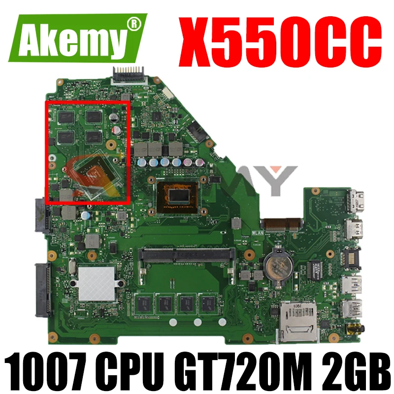 Материнская плата X550CC 1007 ЦП 4 Гб ОЗУ GT720M 2 ГБ для ASUS X552C R510C Y582C ноутбука материнская