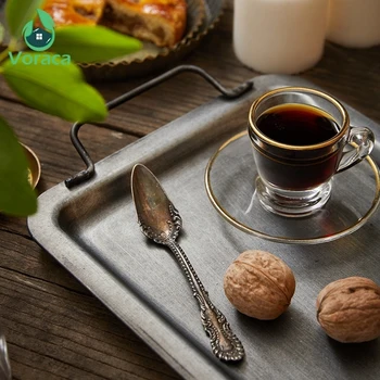 Retro Wrought Iron Storage Tray with Handle Vintage Food Display Tray Wedding Tools Gourmet Photography Props Decoration Desktop
Retro Wrought Iron Storage Tray with Handle Vintage Food Display Tray Wedding Tools Gourmet Photography Props Decoration Desktop