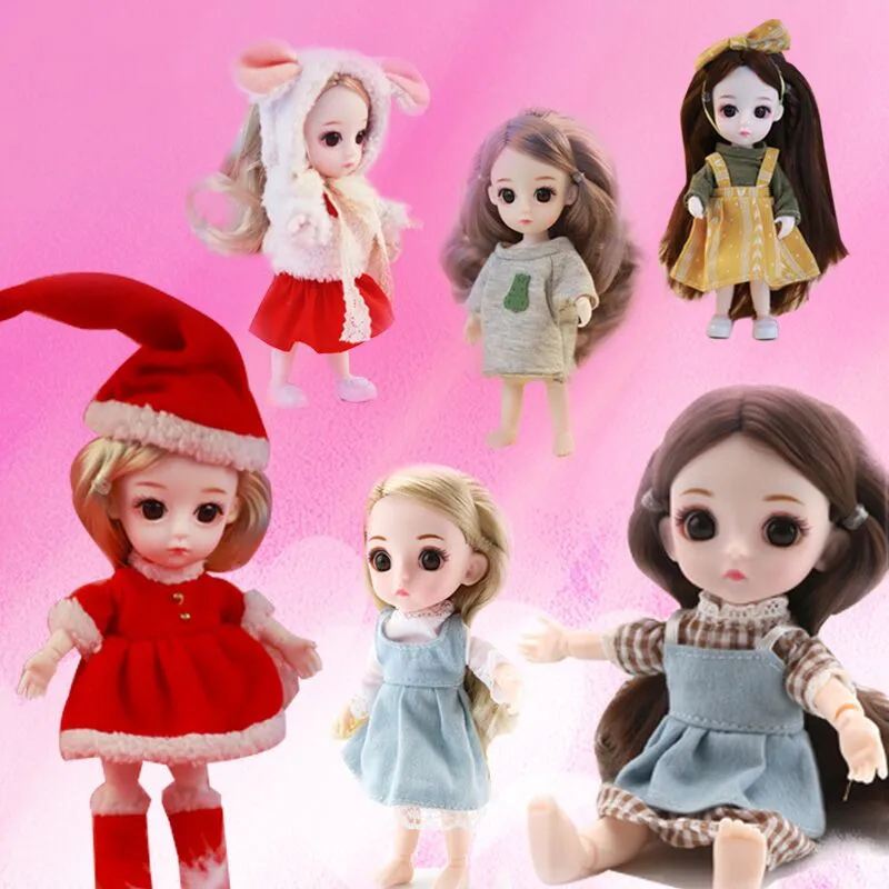 13 Moveable Jointed 16cm 1/8 Dolls Mini BJD Baby Doll Pink Yellow Silver Hair Naked Women Body Fashion Dolls Toy For Girls Gift
13 Moveable Jointed 16cm 1/8 Dolls Mini BJD Baby Doll Pink Yellow Silver Hair Naked Women Body Fashion Dolls Toy For Girls Gift