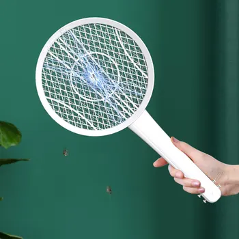 2-in-1 Electric Flying Bug Insect Zapper Handheld Flysawtter USB Rechargeable Pest Swatter
2-in-1 Electric Flying Bug Insect Zapper Handheld Flysawtter USB Rechargeable Pest Swatter