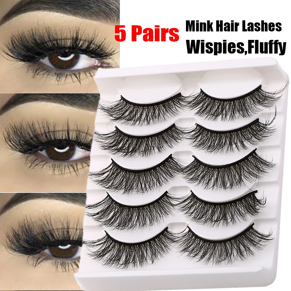 Wispy Fluffy 5 Pairs 3D Faux Mink Hair False Eyelashes Natural Long Multilayer Lashes Eye Extension Handmade Cruelty-free Makeup
Wispy Fluffy 5 Pairs 3D Faux Mink Hair False Eyelashes Natural Long Multilayer Lashes Eye Extension Handmade Cruelty-free Makeup