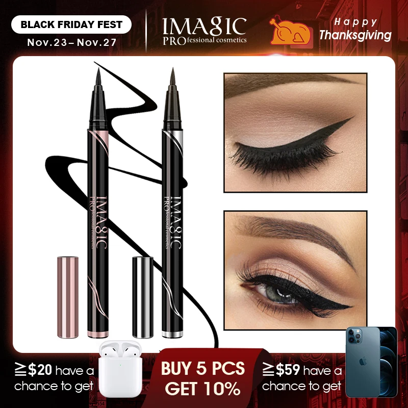 IMAGIC 1 Black Long-lasting Makeup Eyeliner Waterproof Eyeliner Anti-fouling Eyeliner Beauty Liquid Makeup Tool
IMAGIC 1 Black Long-lasting Makeup Eyeliner Waterproof Eyeliner Anti-fouling Eyeliner Beauty Liquid Makeup Tool