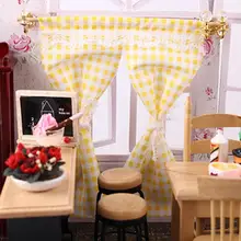 Creative Fabric Fine Workmanship DIY Dollhouse Gingham Curtain for Bedroom Miniature Curtain Miniature Window Curtain
Creative Fabric Fine Workmanship DIY Dollhouse Gingham Curtain for Bedroom Miniature Curtain Miniature Window Curtain