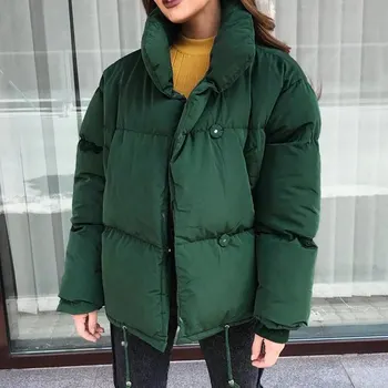 Stand Collar Breasted Buttons Female Coat Winter Womens Outwear Winter Jackets Autumn Cotton Padded Chaqueta Mujer Invierno
Stand Collar Breasted Buttons Female Coat Winter Womens Outwear Winter Jackets Autumn Cotton Padded Chaqueta Mujer Invierno