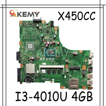 Akemy For Asus X450CC X450CA A450C X450C Motherboard with I3-4010U cpu 4GB memory
Akemy For Asus X450CC X450CA A450C X450C Motherboard with I3-4010U cpu 4GB memory